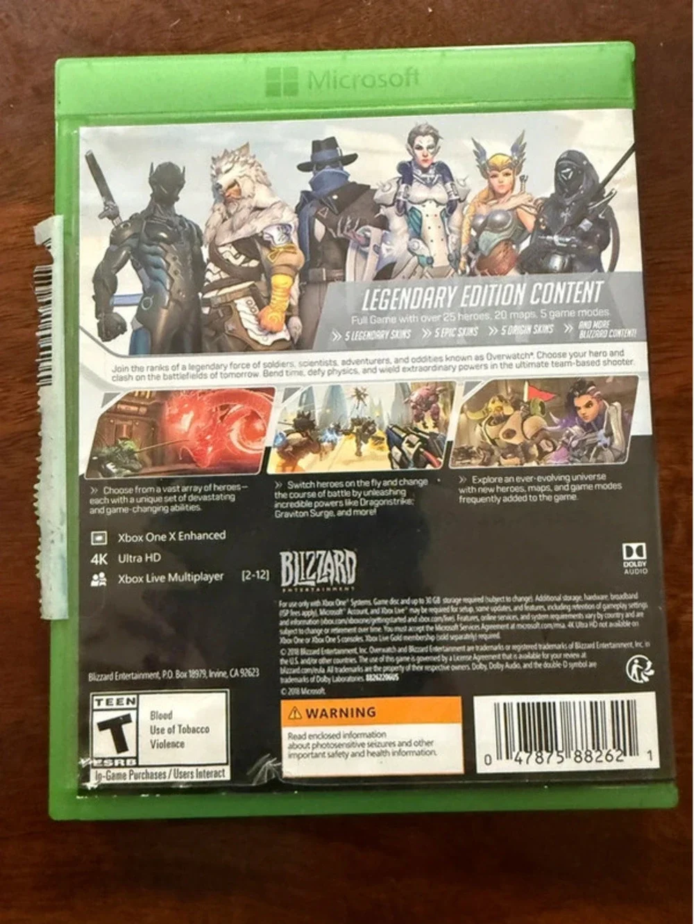 Xbox one overwatch, legendary edition